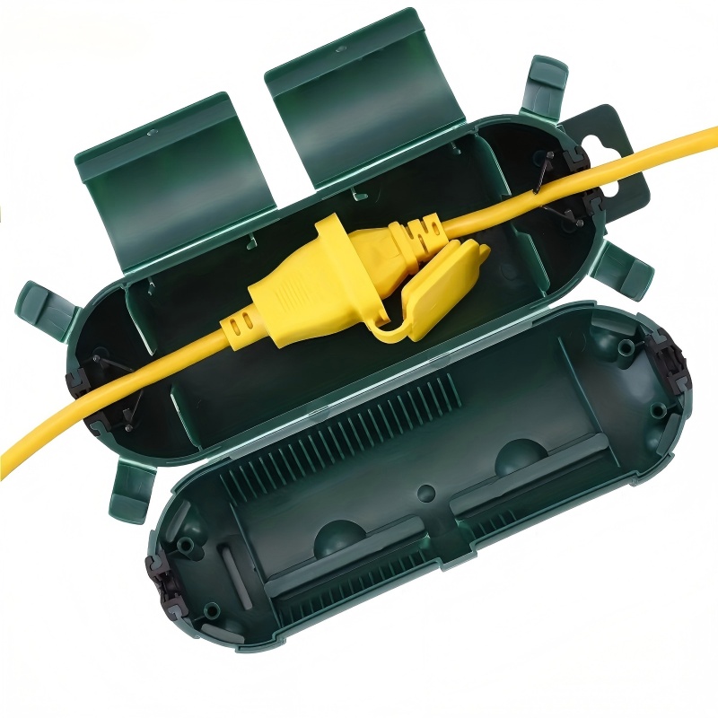 Outdoor Power Outlet Cover - 1 robuste PVC-Sicherheitsabdeckung für Verlängerungskabel im