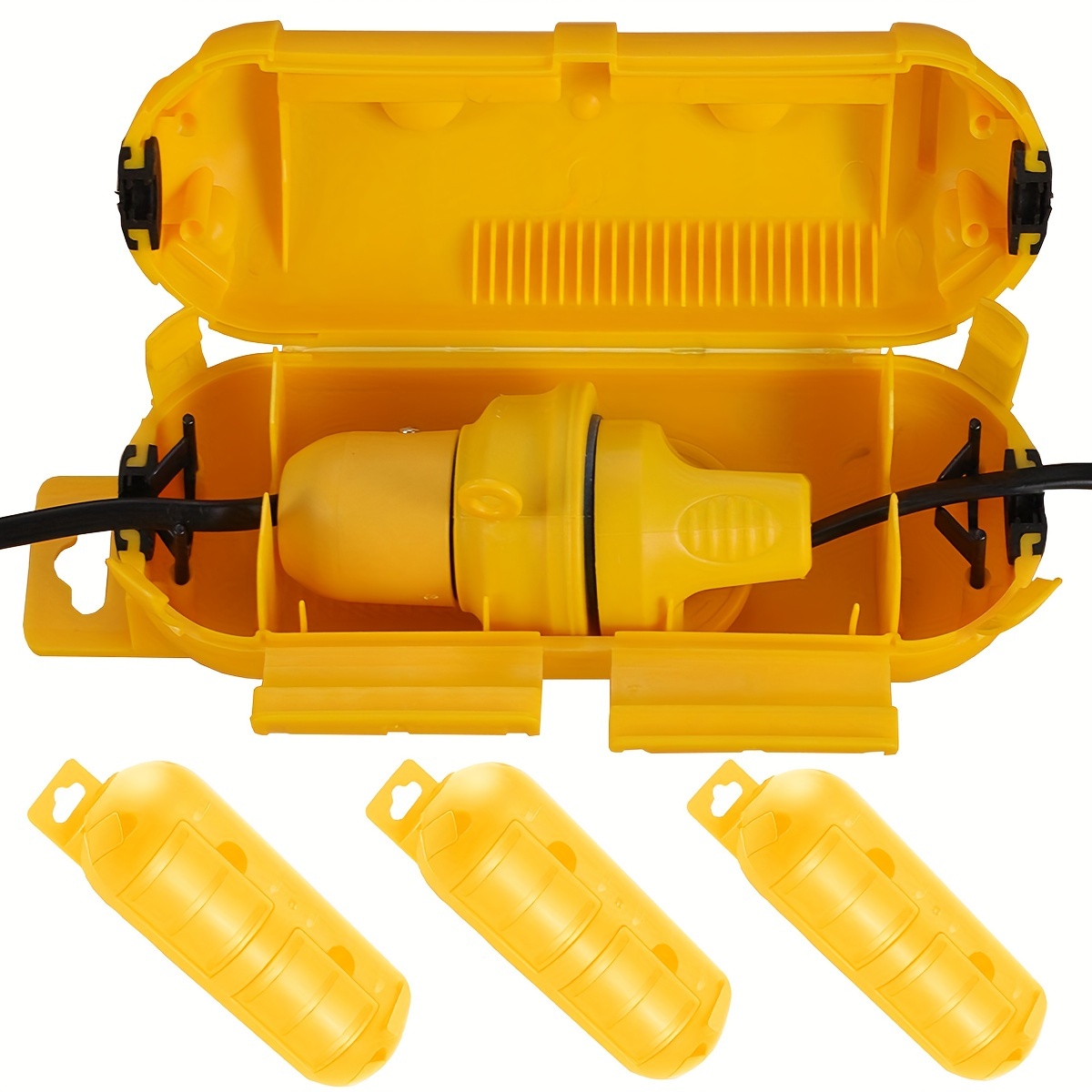 Extension Cord Outdoor - Verlängerungskabel-Schutzabdeckung in Gelb mit Wasserdichter Versiegelung,