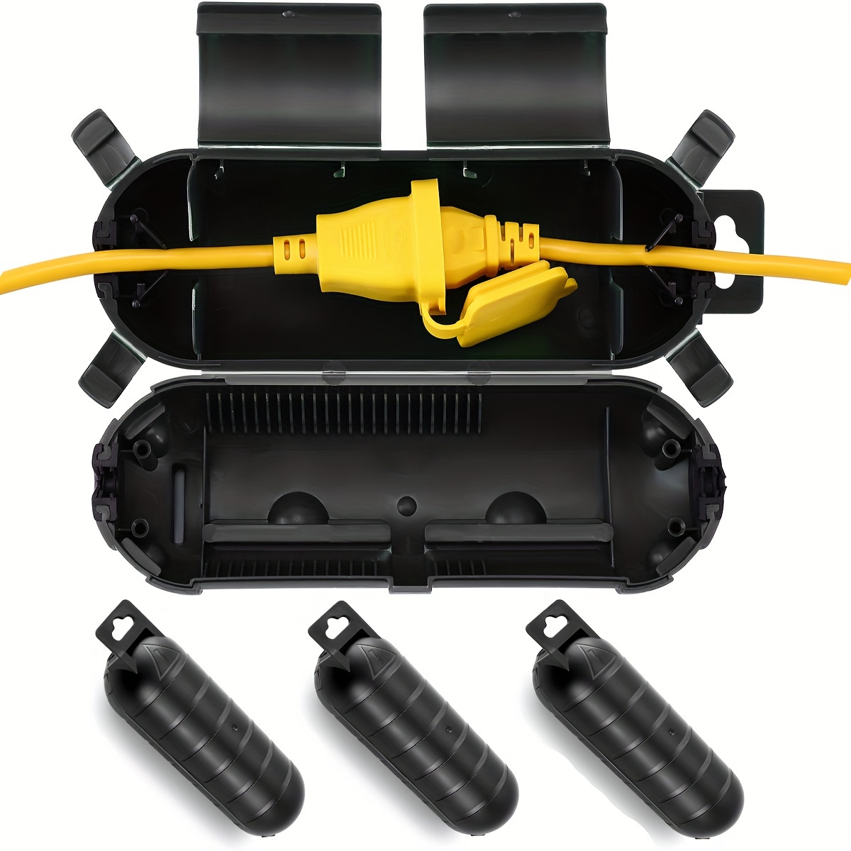 Outdoor Power Outlet Cover - Verlängerungskabel, Steckeranschluss, schützende Sicherheitsabdeckung, wasserabweisend, für