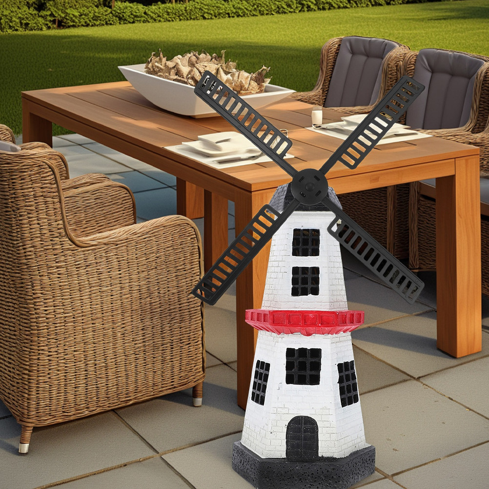 Outdoor Power Parts - Solarbetriebene Holländische Windmühlenblätter aus Kunststoff, rotierende