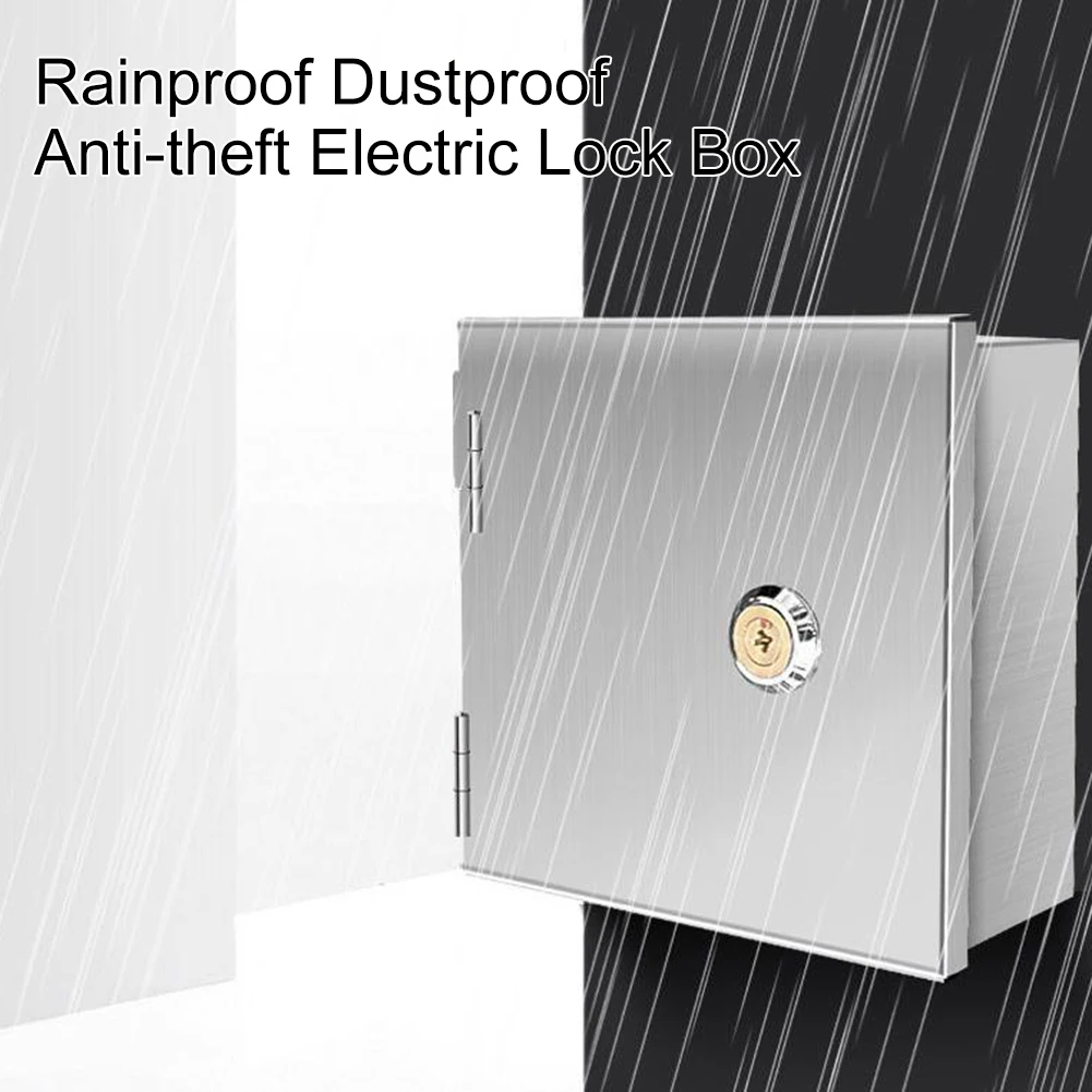 Outdoor Power Outlet - Wasserdichtes Edelstahl-Elektrobox-Schloss für elektrische Steckdosen im