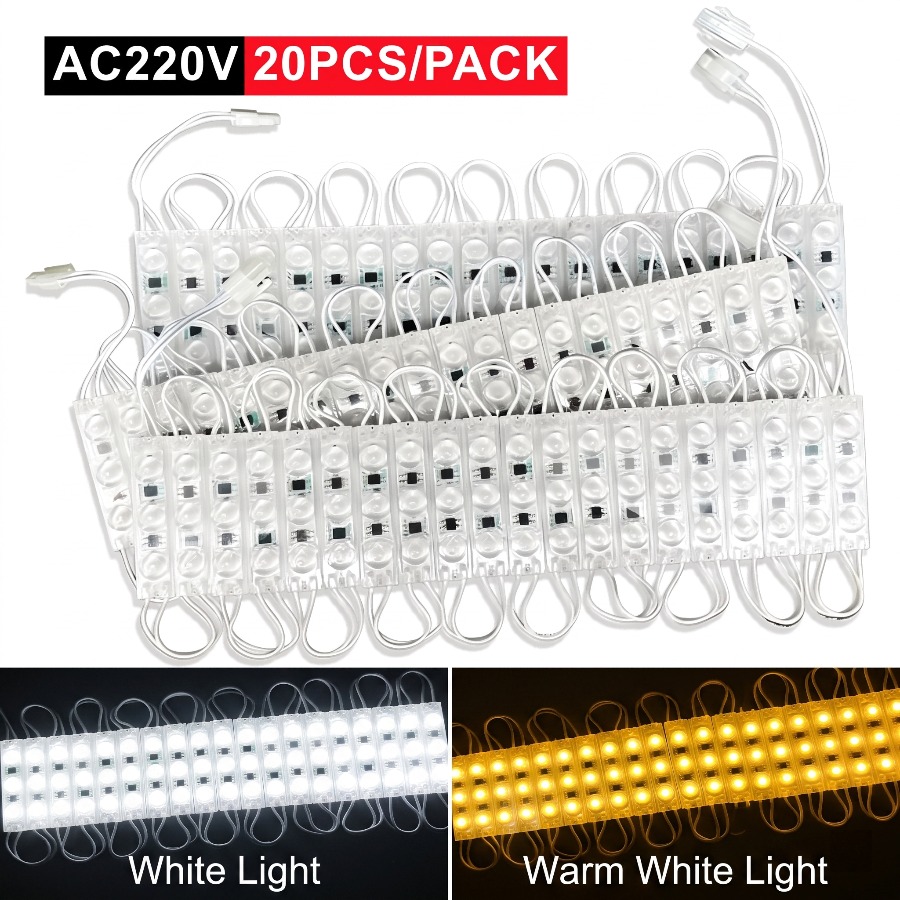 Outdoor Power Strip Weatherproof - 220V Highlight LED-Modul 20 Stück Wasserdichter
