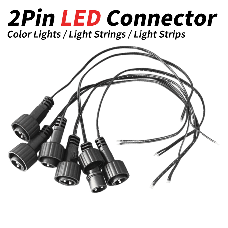 Extension Cord Outdoor - 2-Pin LED-Stecker mit 25cm Kabel für