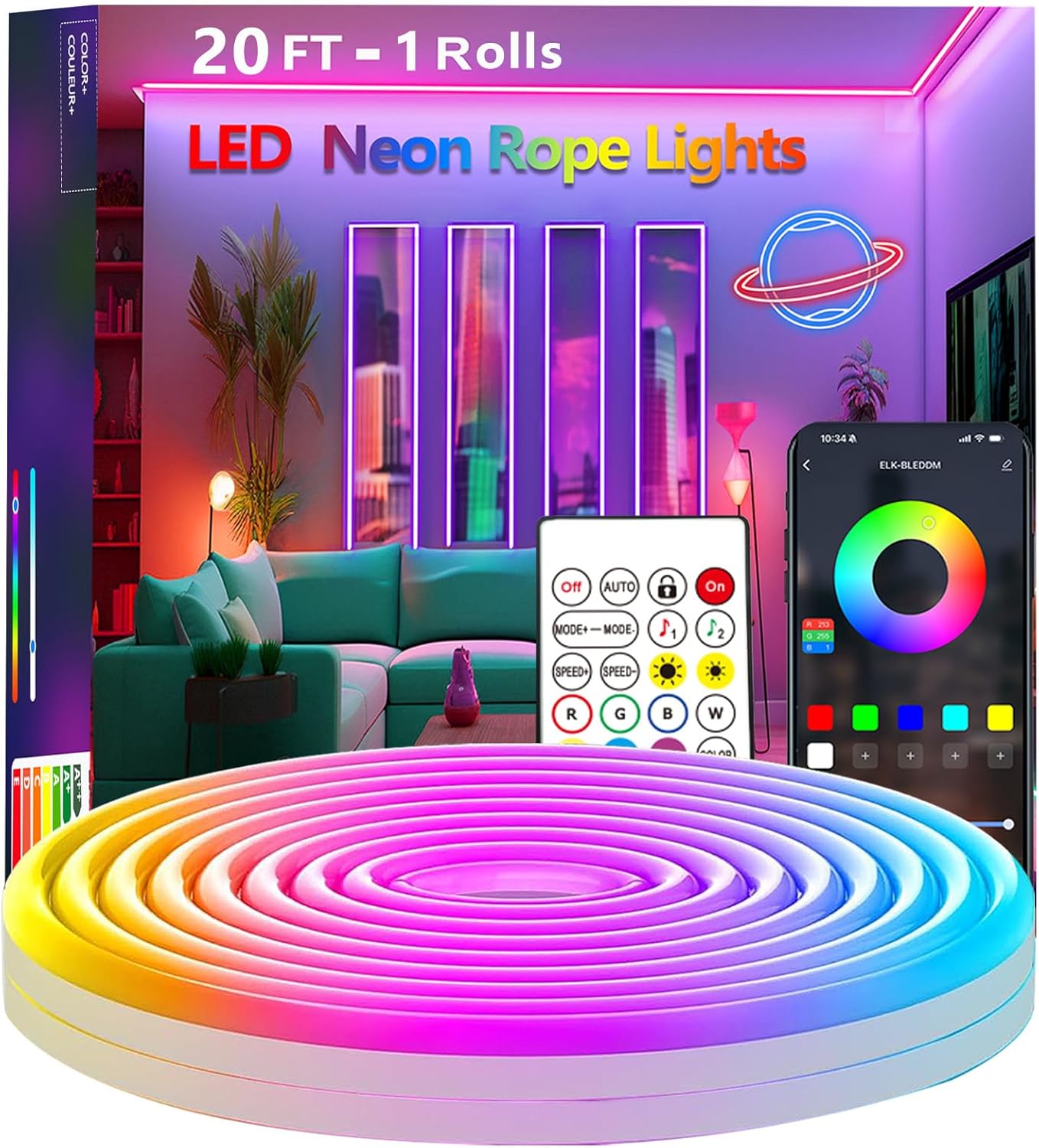 Neon-Seillichter, Flexible LED – Outdoor Power Strip Weatherproof Bewertung und Preis