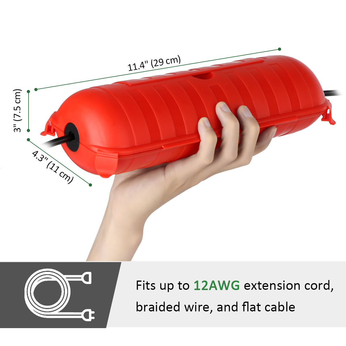 Wetterfeste IP54 Außenverlänge – Outdoor Power Outlet Cover Bewertung und Preis