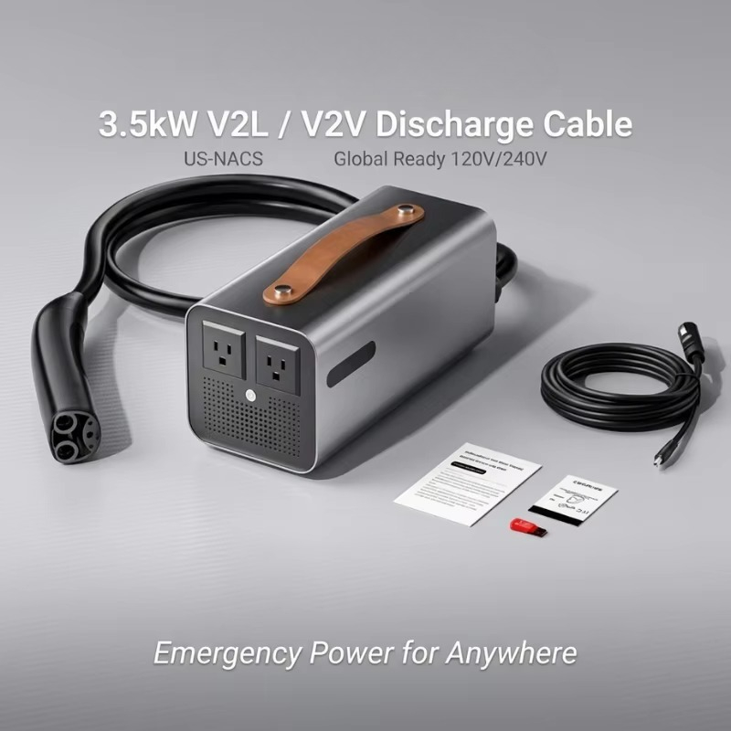 3,5-kW-NACS-V2L-Entladestation – Outdoor Power Solutions Bewertung und Preis
