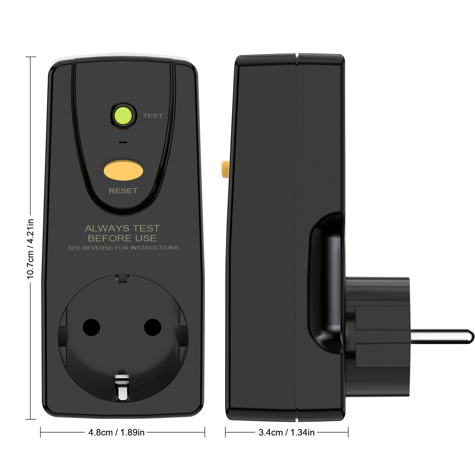 16A Leckageschutzstecker EU Pe – Outdoor Power Outlet Bewertung und Preis