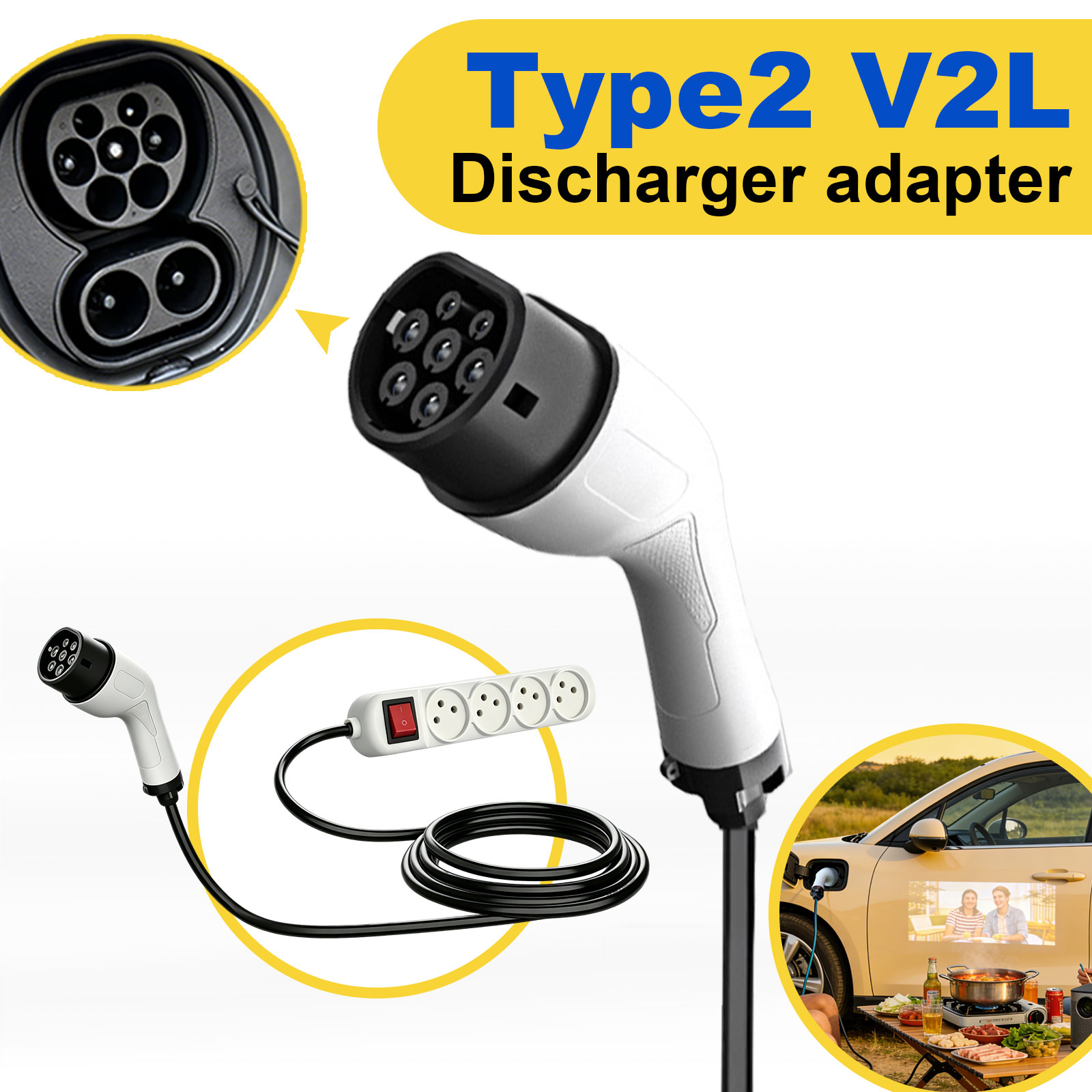 Typ2 V2L Entladeadapter Israel – Outdoor Power Outlet Bewertung und Preis